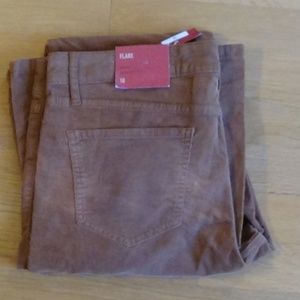 NWT Mossimo Mid Rise Flare Brown Rust - 10